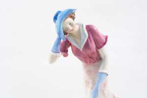 Royal Doulton 'Windflower' porcelain lady figure, 1940s - 2