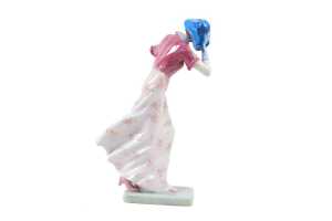 Royal Doulton 'Windflower' porcelain lady figure, 1940s - 4