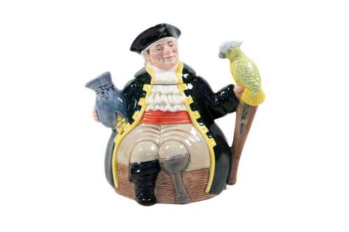 Royal Doulton Long John Silver porcelain character teapot