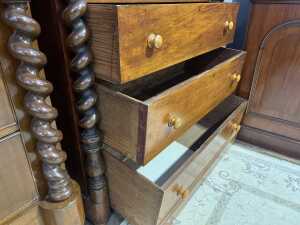 Antique Australian cedar chest of eight drawers - 3