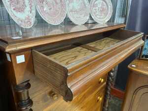 Antique Australian cedar chest of eight drawers - 5