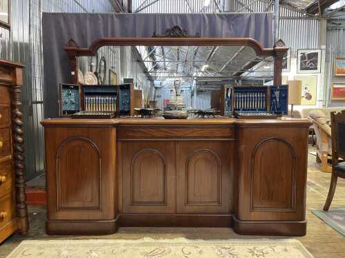 Victorian mahogany breakfront sideboard