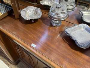 Victorian mahogany breakfront sideboard - 4