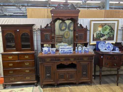 Edwardian walnut sideboard