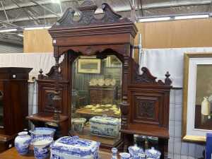 Edwardian walnut sideboard - 2