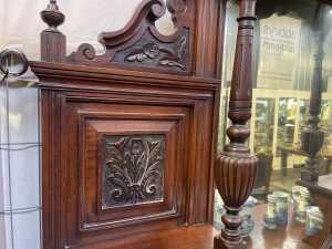 Edwardian walnut sideboard - 5