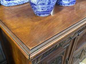Edwardian walnut sideboard - 7