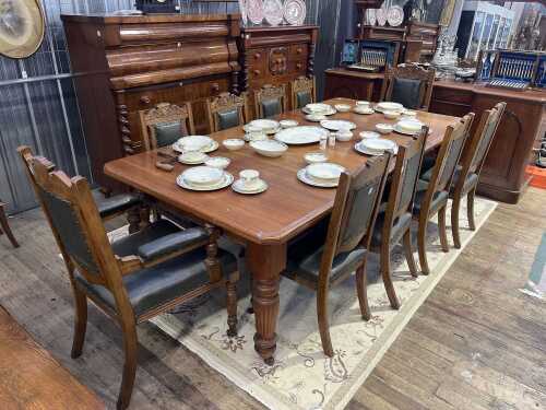 Antique 11 piece dining suite