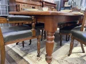 Antique 11 piece dining suite - 4