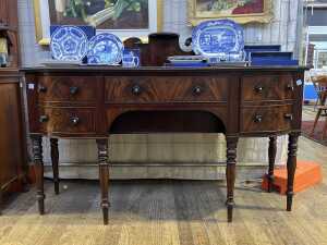Regency flame mahogany sideboard