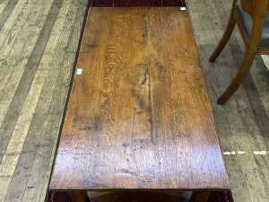 Provincial style oak coffee table - 3