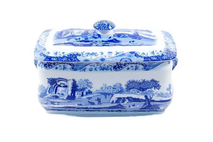 Spode 'Italian' porcelain bread bin