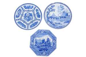 Spode blue and white porcelain decorative and commemorative pieces - 3