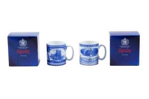 Spode blue and white porcelain decorative and commemorative pieces - 4