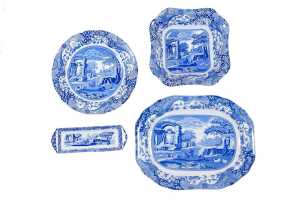Spode 'Blue Italian' porcelain servingware - 2