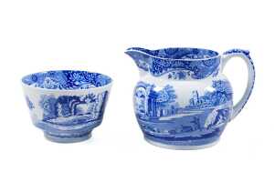 Spode 'Blue Italian' porcelain servingware - 3
