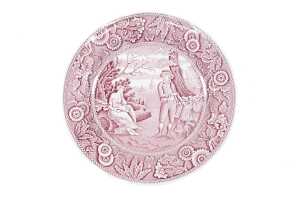 Four Spode 'Georgian Cranberry' re-issue cabinet plates in original boxes - 3