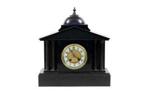 Antique French slate mantel clock