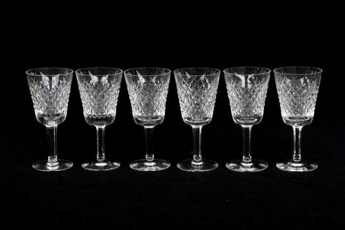 Waterford 'Alana' set of six crystal white wine glasses