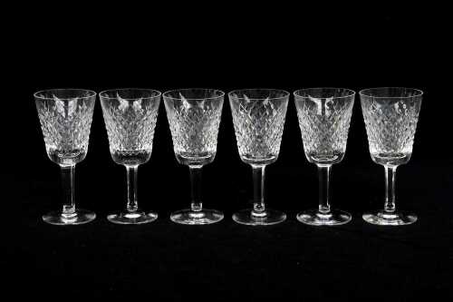 Waterford 'Alana' set of six crystal white wine glasses