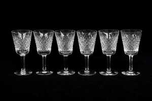 Waterford 'Alana' set of six crystal white wine glasses