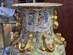 Chinese famille rose style porcelain vase - 2