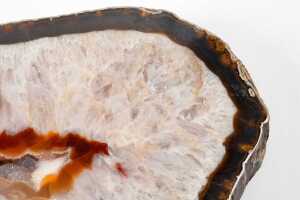 Polished natural agate geode featuring a crystalline centre - 4