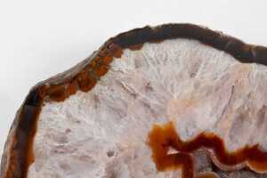 Polished natural agate geode featuring a crystalline centre - 6