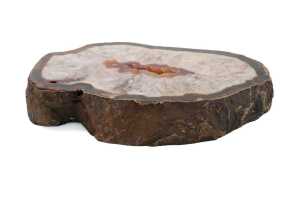 Polished natural agate geode featuring a crystalline centre - 7