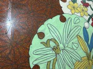 Chinese red cloisonne ginger jar - 3