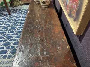 Chinese red lacquered timber sideboard - 4