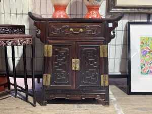Chinese rosewood altar cabinet