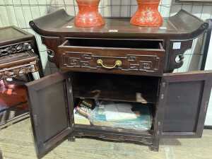 Chinese rosewood altar cabinet - 3