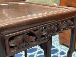 Chinese rosewood nest of three tables - 5