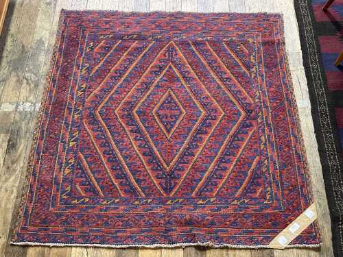 Afghan Mashwani hand knotted wool rug