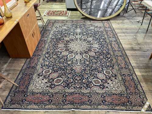 Persian hand-knotted wool rug