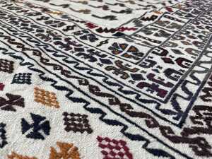 Afghan Soumak hand knotted rug - 3