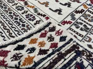 Afghan Soumak hand knotted rug - 4