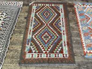 Afghan Kilim hand knotted rug