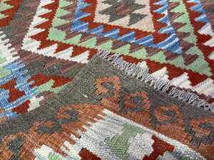 Afghan Kilim hand knotted rug - 4