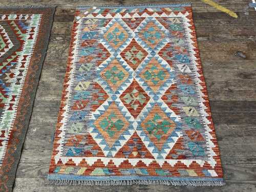 Afghan Kilim hand knotted rug