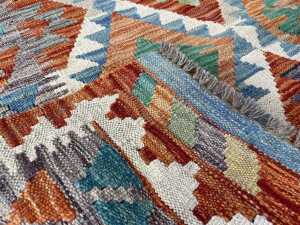 Afghan Kilim hand knotted rug - 4