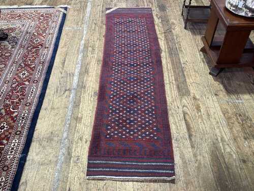 Afghan Mashwani hand knotted runner