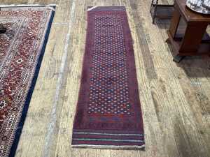 Afghan Mashwani hand knotted runner