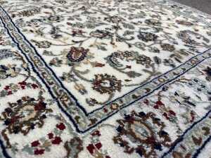 Persian Silk inlaid Nain rug - 3