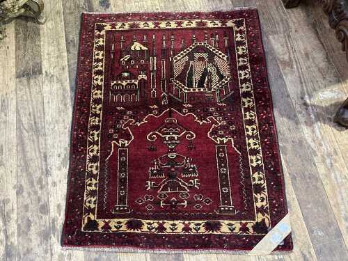 Afghan Kabul hand knotted prayer rug,