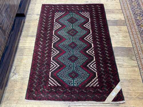 Persian Baluchi hand knotted rug