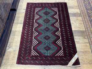 Persian Baluchi hand knotted rug