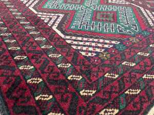 Persian Baluchi hand knotted rug - 3