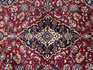 Persian Kashan hand knotted rug - 2